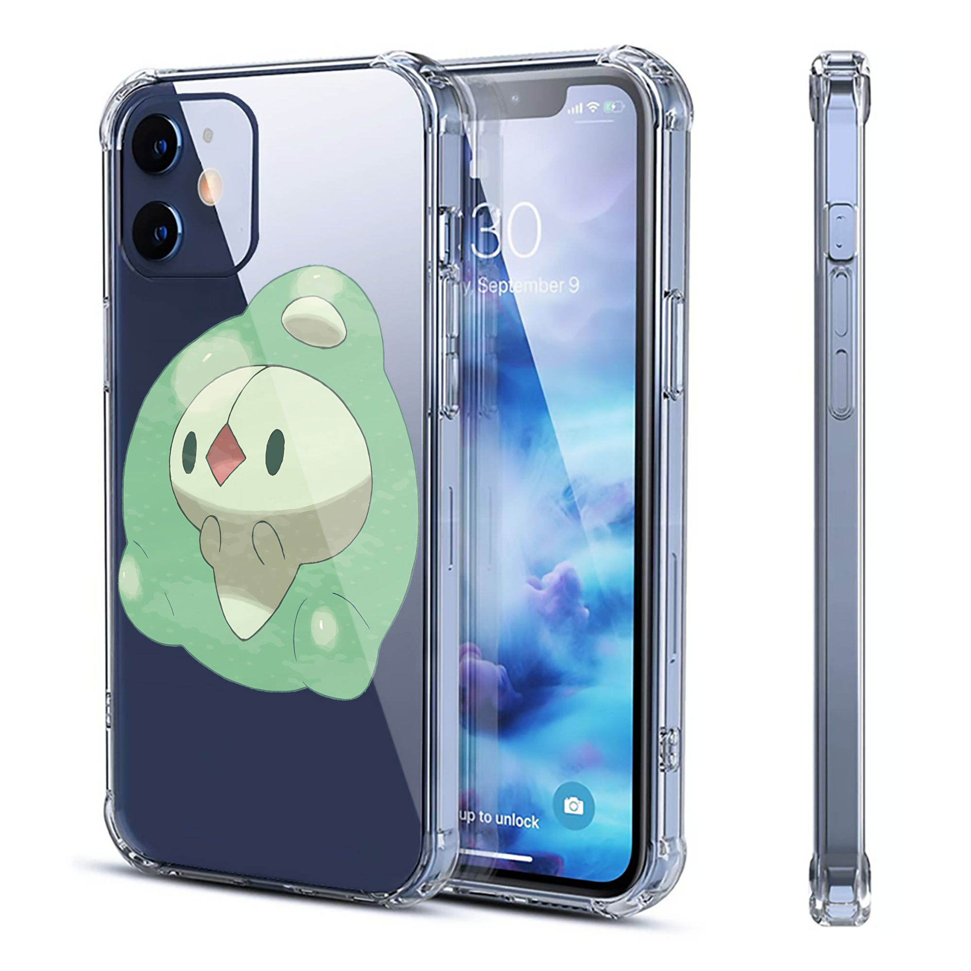 （画像用） ポケットモンスター Pokémon 【iPhone 12シリーズ対応】透明スマホケース（クリアソフトケース）
